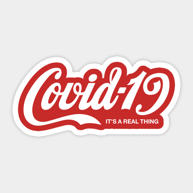 Covid-Cola Sticker by LondonLee